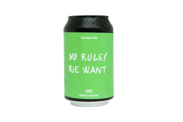 No Rules We Want - Basil Lemon Gose 4.8% ABV
